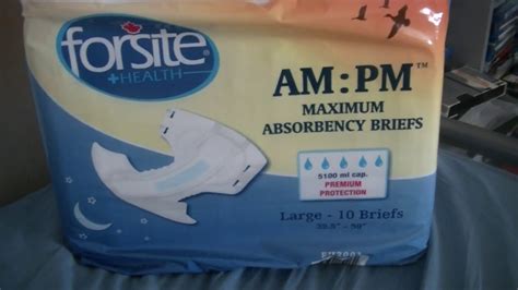 forsite diaper|FORSITE AM PM MAXIMUM ADULT BRIEFS.